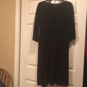 George Pull Over Dress with Plunging Neckline.